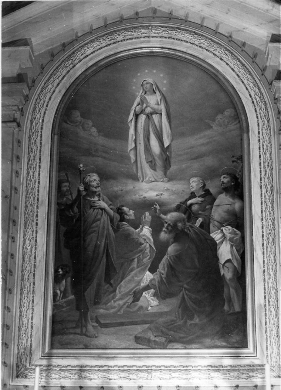 Madonna Immacolata e Santi (dipinto, opera isolata) di Nobili Salvatore (attribuito) (sec. XIX)
