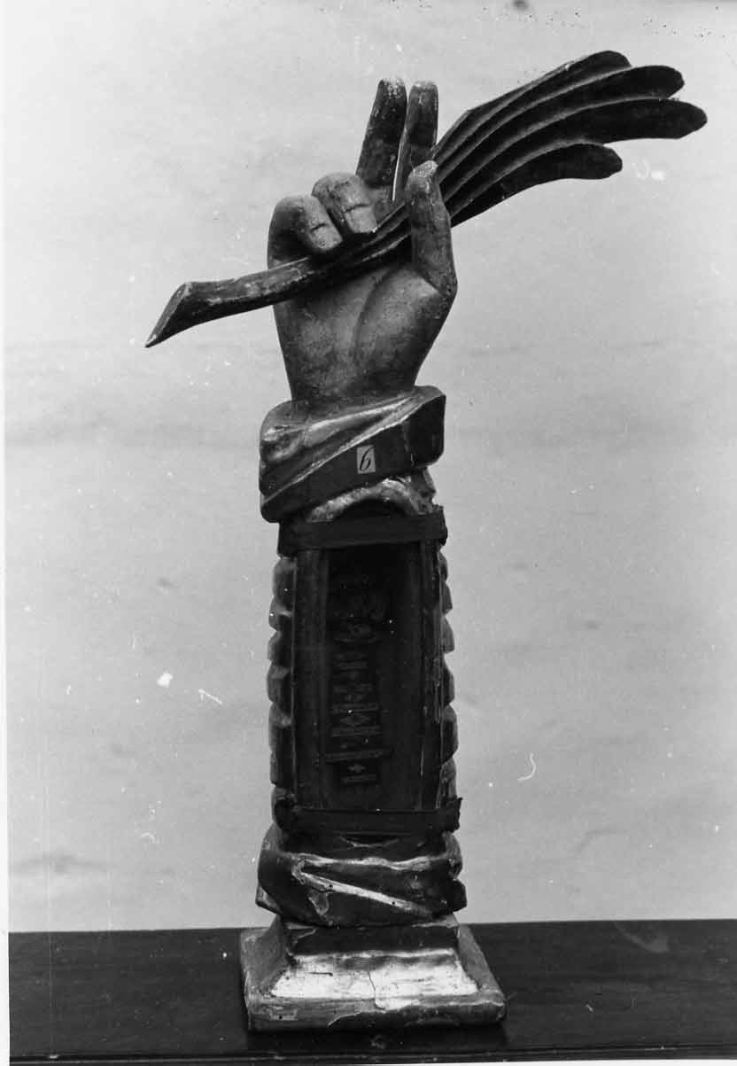 reliquiario antropomorfo - a braccio, serie - bottega umbra (sec. XVIII)