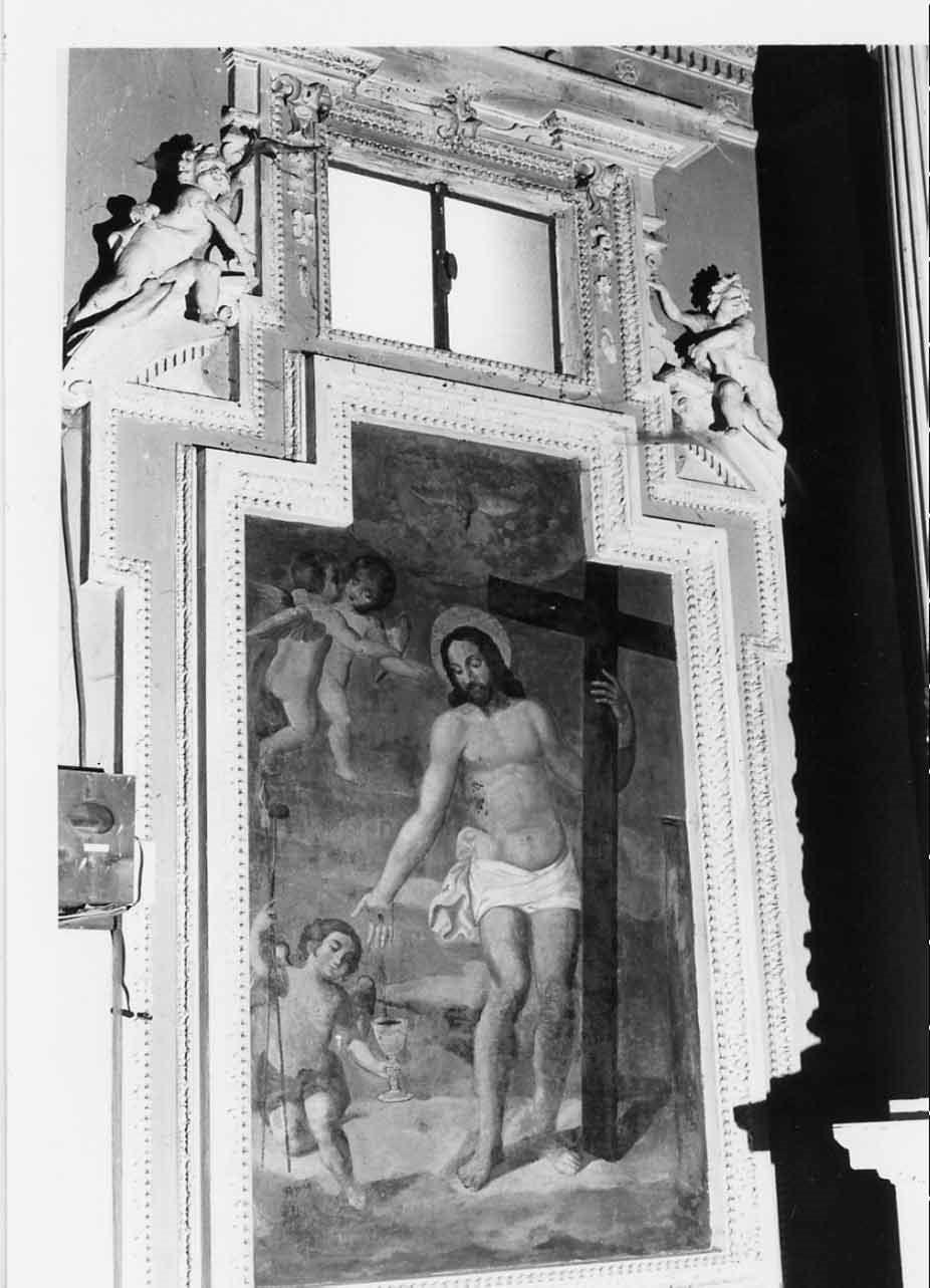 mostra architettonica d'altare, insieme - bottega umbra (sec. XVII)