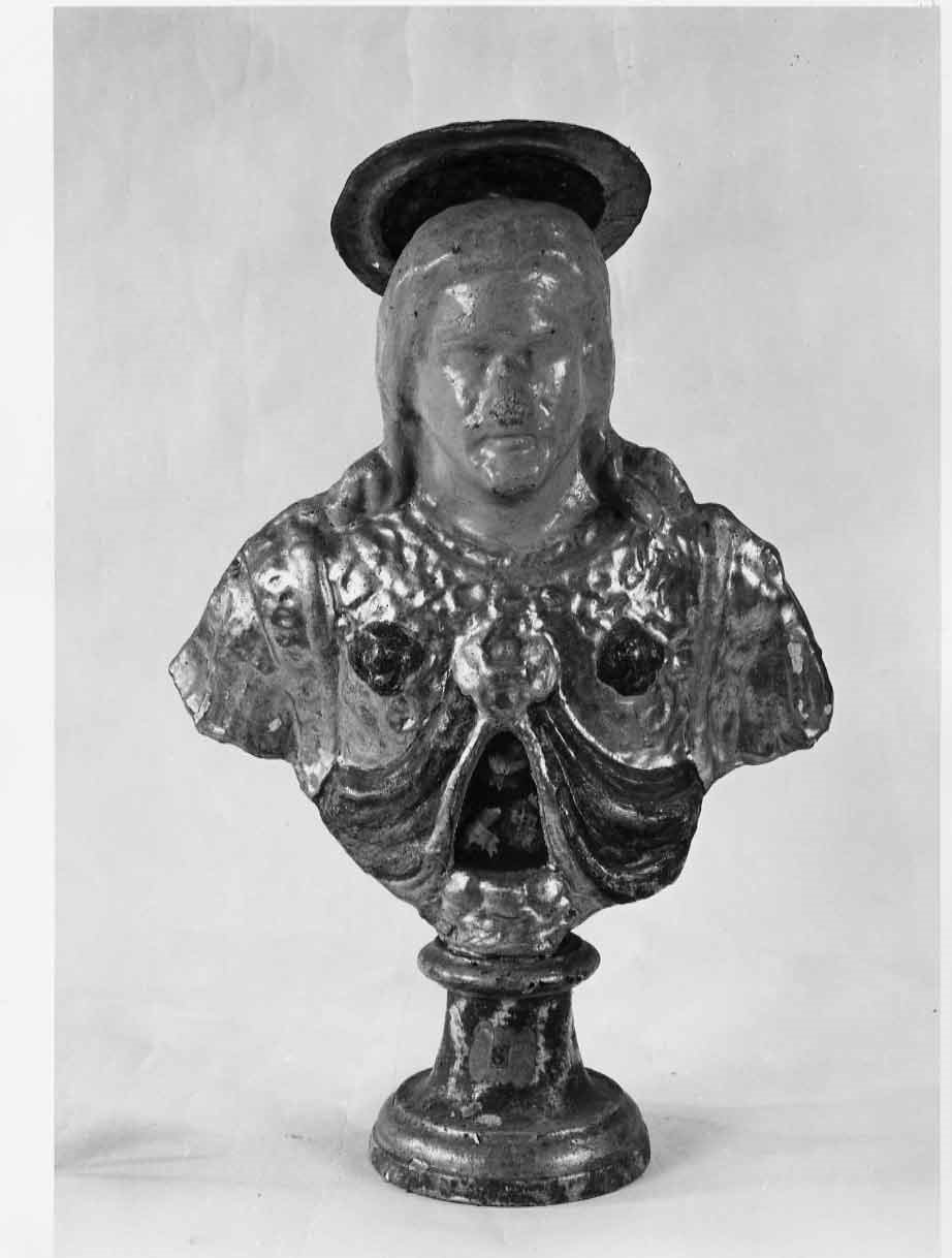 reliquiario - a busto, opera isolata - bottega umbra (sec. XVIII)