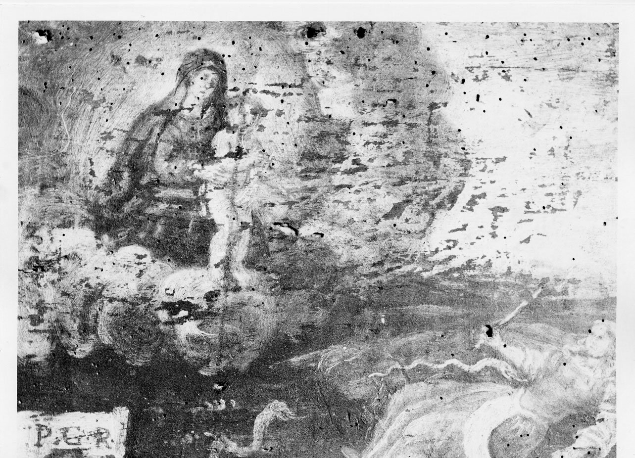 Madonna con Bambino e altri personaggi (ex voto, elemento d'insieme) - ambito Italia centrale (sec. XVIII)