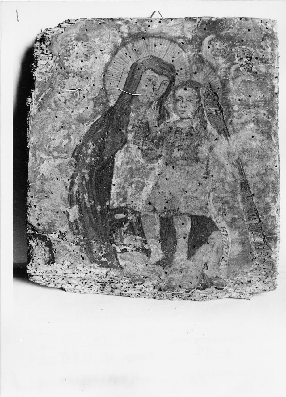 Madonna con Bambino (ex voto, elemento d'insieme) - ambito Italia centrale (sec. XVIII)