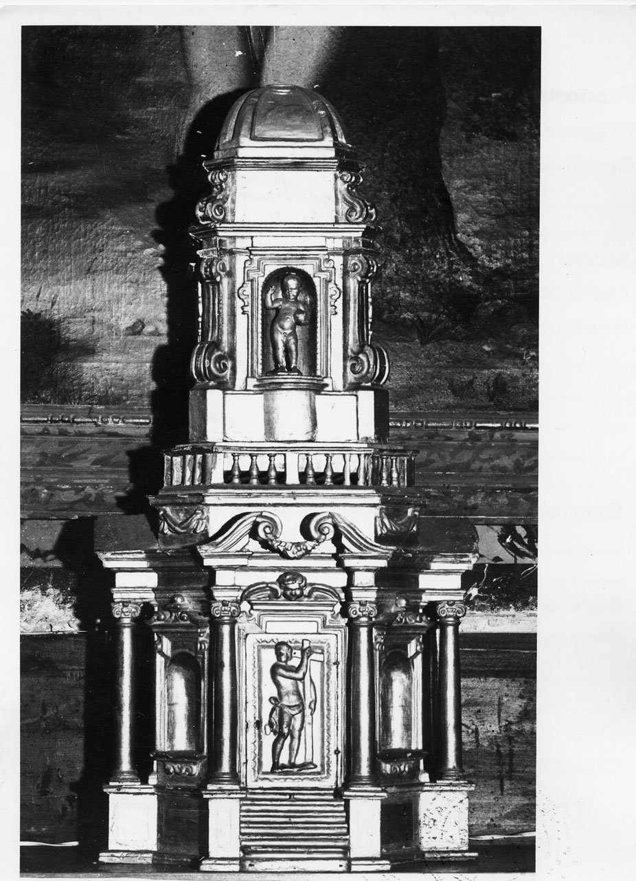 tabernacolo - a tempietto, opera isolata - bottega Italia centrale (sec. XVII)