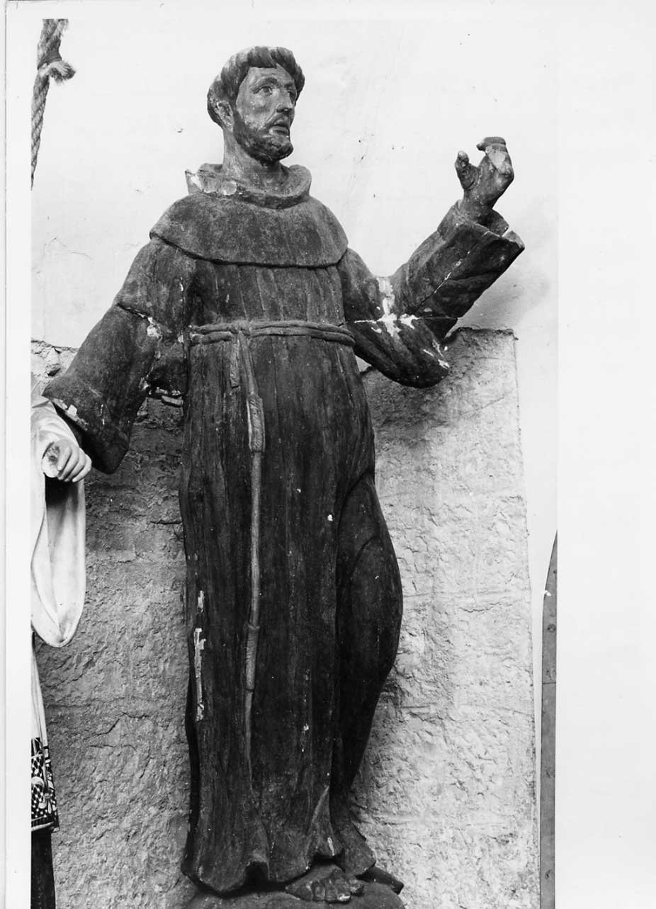 San Francesco d'Assisi (scultura, opera isolata) - bottega Italia centrale (sec. XVII)