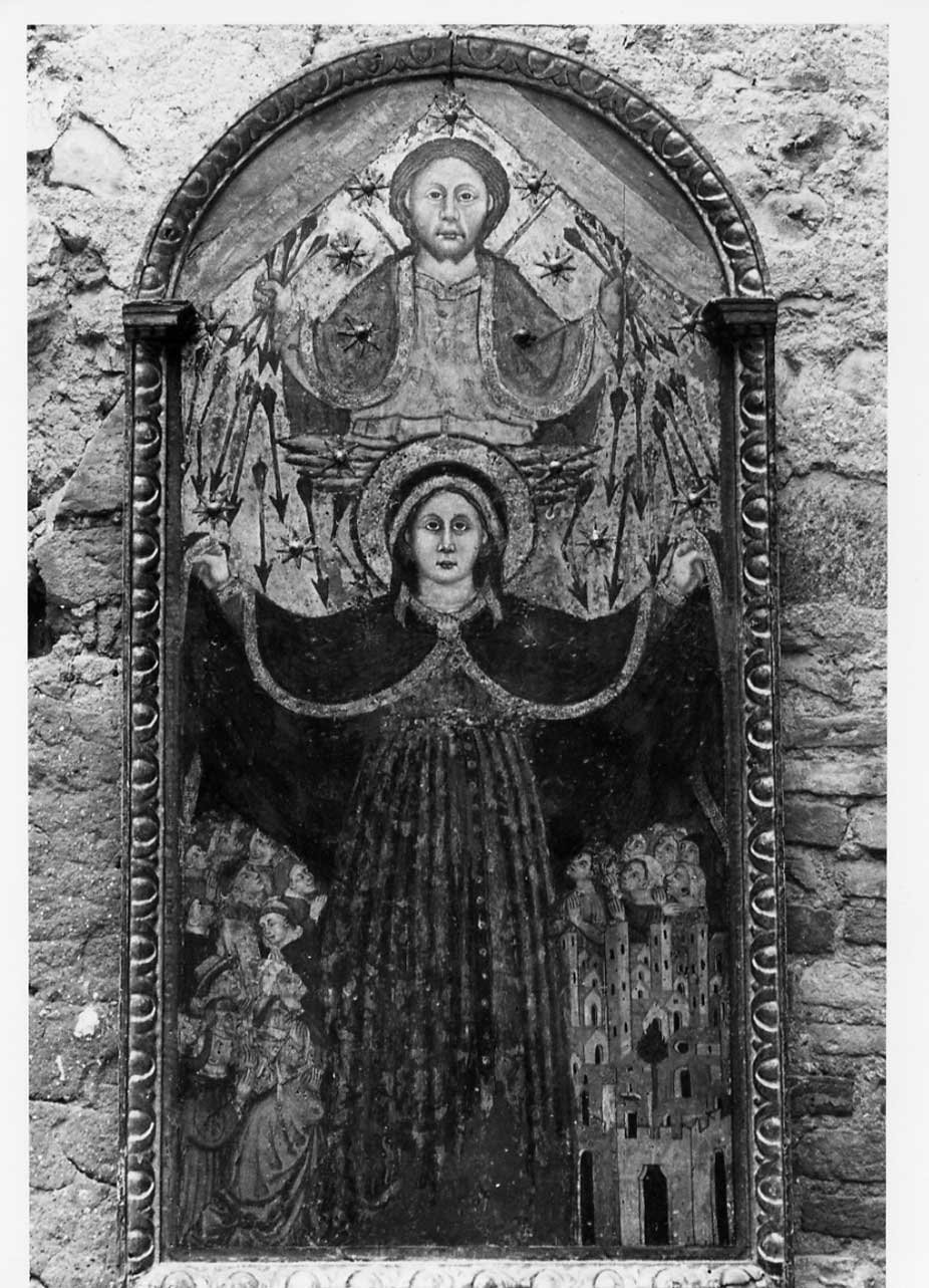 Madonna della Misericordia (dipinto, opera isolata) - ambito Italia centrale (inizio sec. XV)