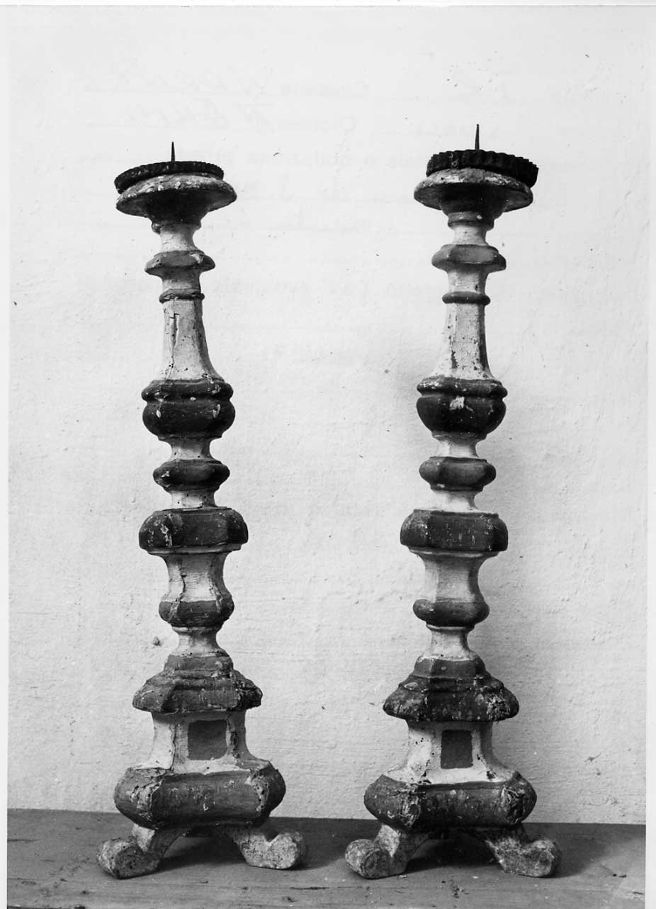 candeliere, coppia - bottega Italia centrale (sec. XVIII)