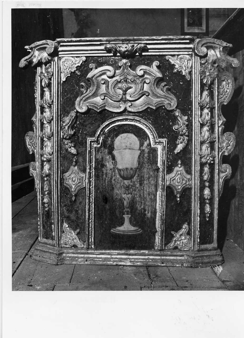 tabernacolo - a frontale architettonico, opera isolata - bottega Italia centrale (sec. XVIII)