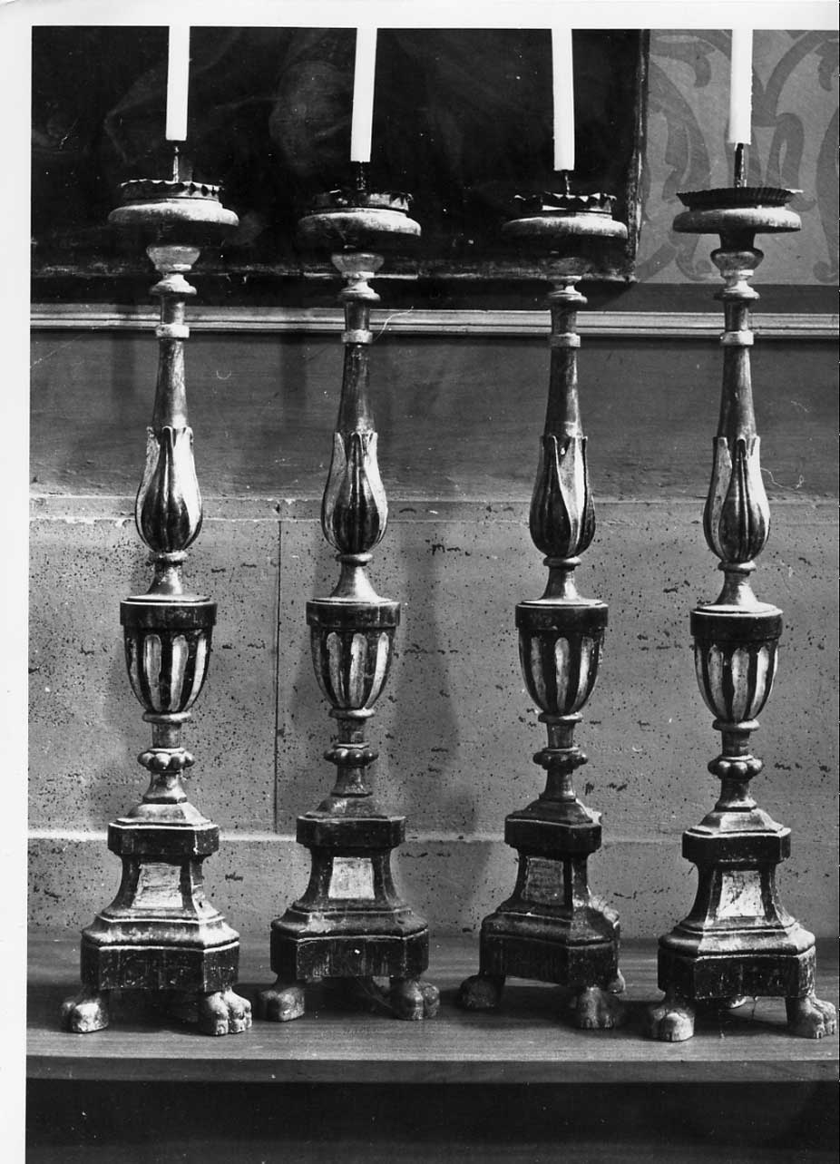 candeliere, insieme - bottega Italia centrale (fine sec. XVIII)