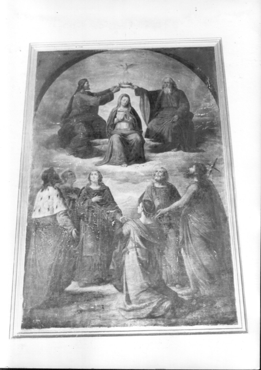 incoronazione di Maria Vergine (dipinto, opera isolata) - ambito Italia centrale (prima metà sec. XIX)