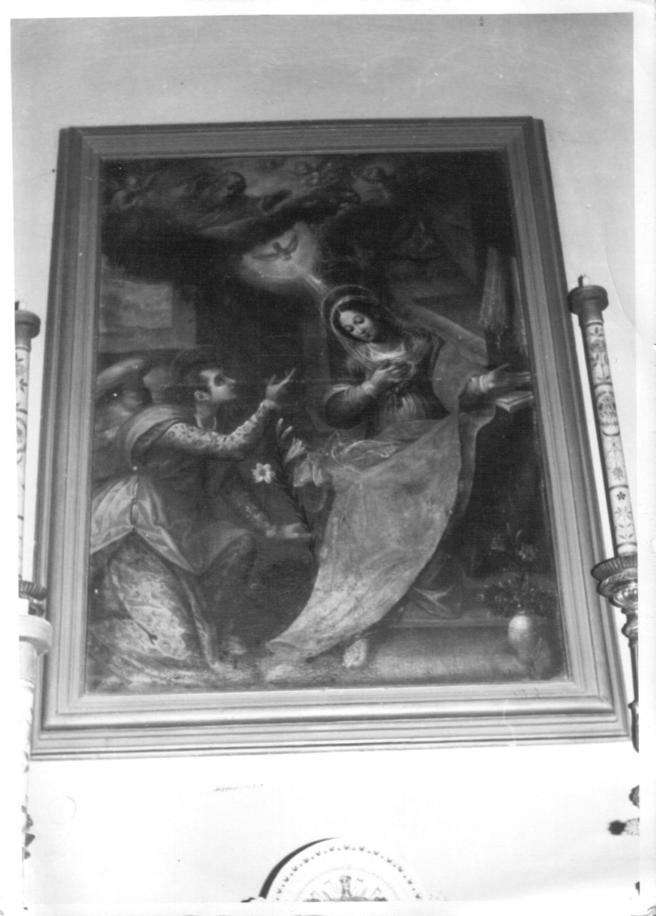 Annunciazione (dipinto, opera isolata) - ambito Italia centrale (fine/inizio secc. XVI/ XVII)