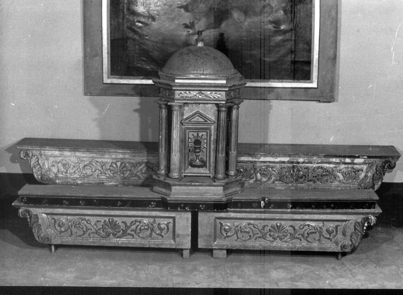 tabernacolo - a tempietto, opera isolata - bottega Italia centrale (seconda metà sec. XIX)