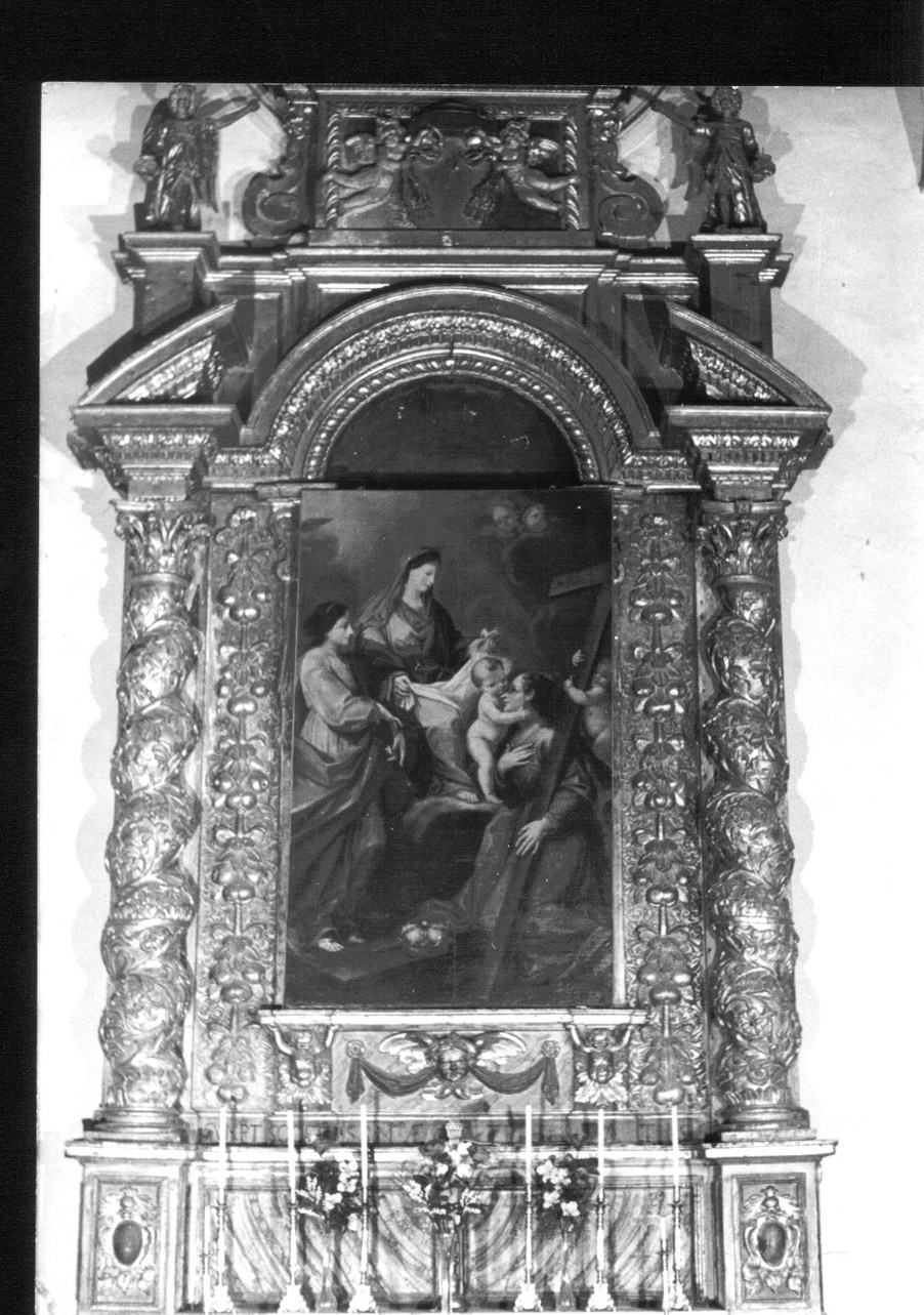 mostra architettonica d'altare, opera isolata - bottega Italia centrale (seconda metà sec. XVII)
