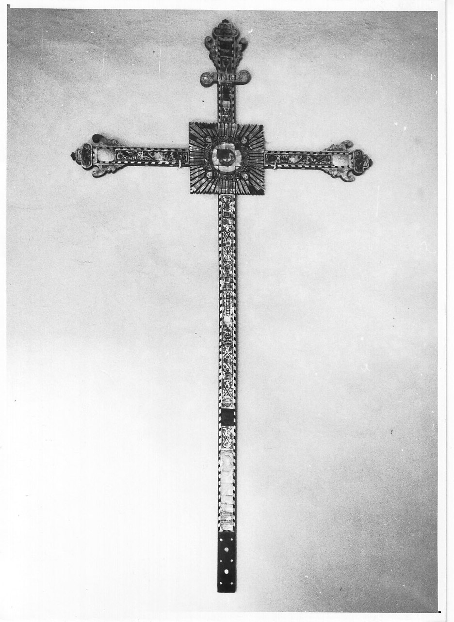 Dio Padre e cherubini (croce, opera isolata) - ambito orientale (metà sec. XIX)