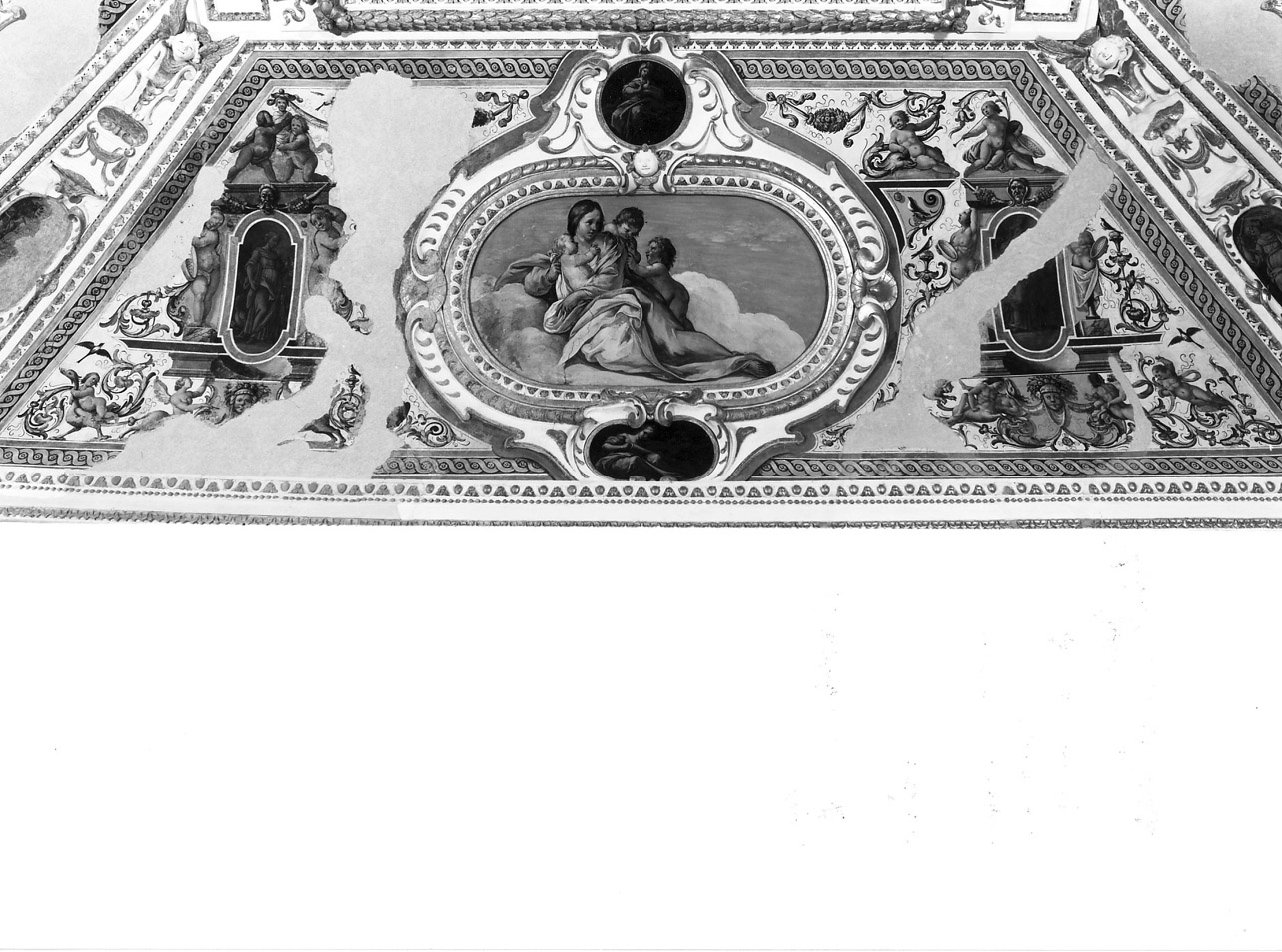 allegoria della famiglia Rondinini (dipinto, complesso decorativo) di Giorgetti Giacomo (metà sec. XVII)
