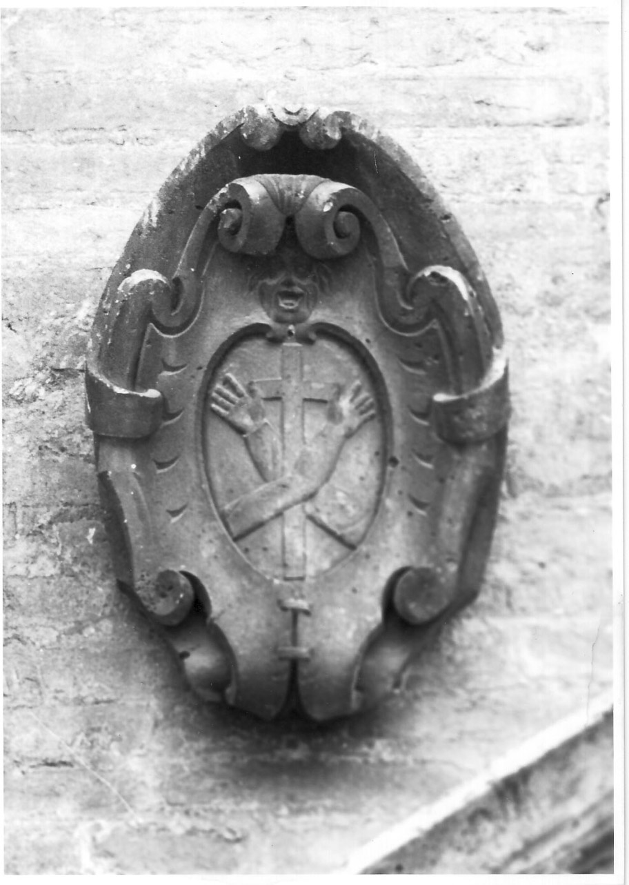 stemma dell'Ordine francescano (rilievo, opera isolata) - bottega Italia centrale (primo quarto sec. XVII)