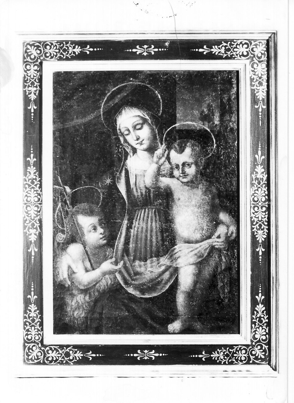 Madonna con Bambino e San Giovannino (dipinto, opera isolata) - ambito Italia centrale (primo quarto sec. XVII)
