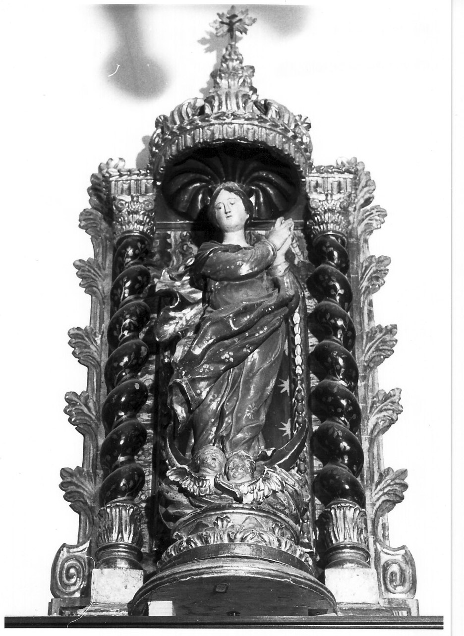 Immacolata Concezione (statua, elemento d'insieme) - bottega Italia centrale (seconda metà sec. XVII)