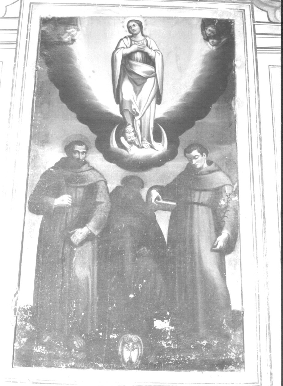Madonna Immacolata e Santi (dipinto, opera isolata) - ambito Italia centrale (primo quarto sec. XVII)