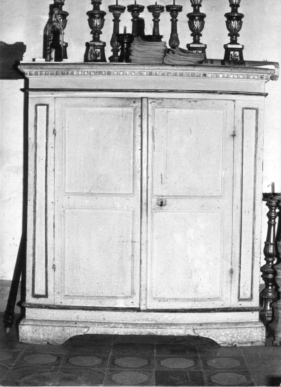 credenza, opera isolata - bottega Italia centrale (prima metà sec. XVII)