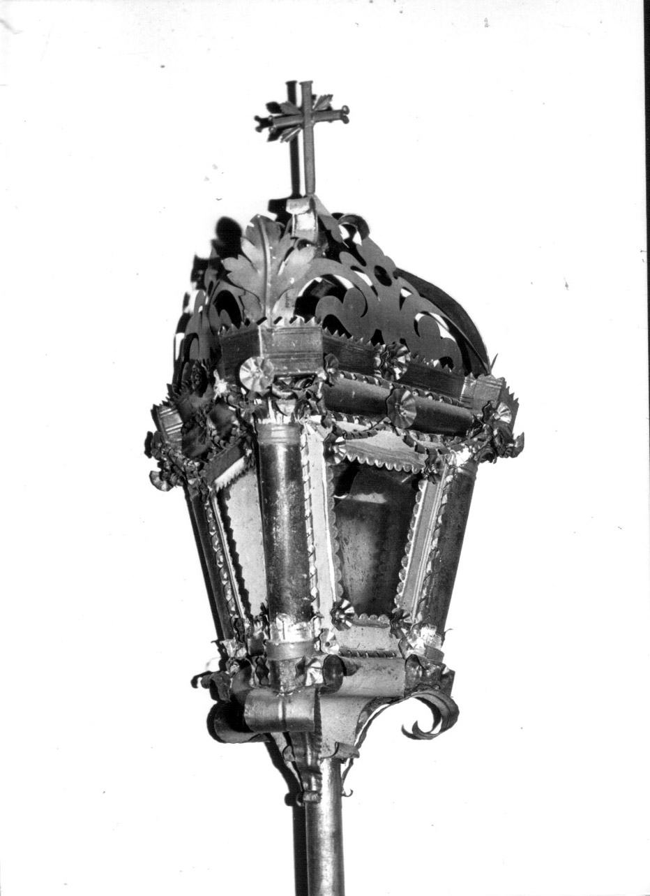 lanterna processionale, coppia - bottega Italia centrale (seconda metà sec. XVIII)