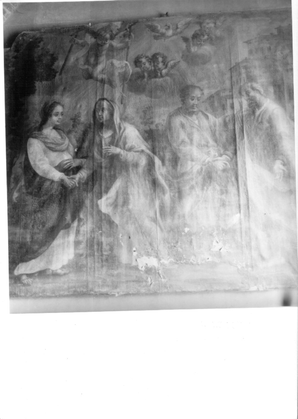 visitazione (dipinto, pendant) di Degli Abbati Clemente (attribuito) (terzo quarto sec. XVIII)