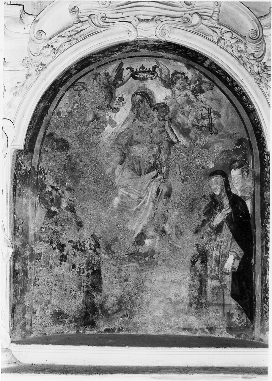 Madonna del Rosario con San Domenico e Santa Rosa da Lima (dipinto, complesso decorativo) - ambito Italia centrale (sec. XVIII)