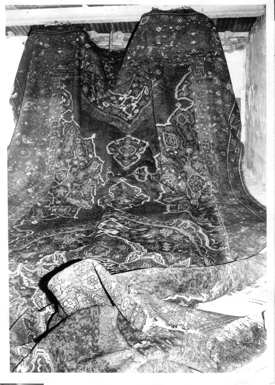 tappeto d'altare, opera isolata - manifattura Asia minore (metà sec. XVII)