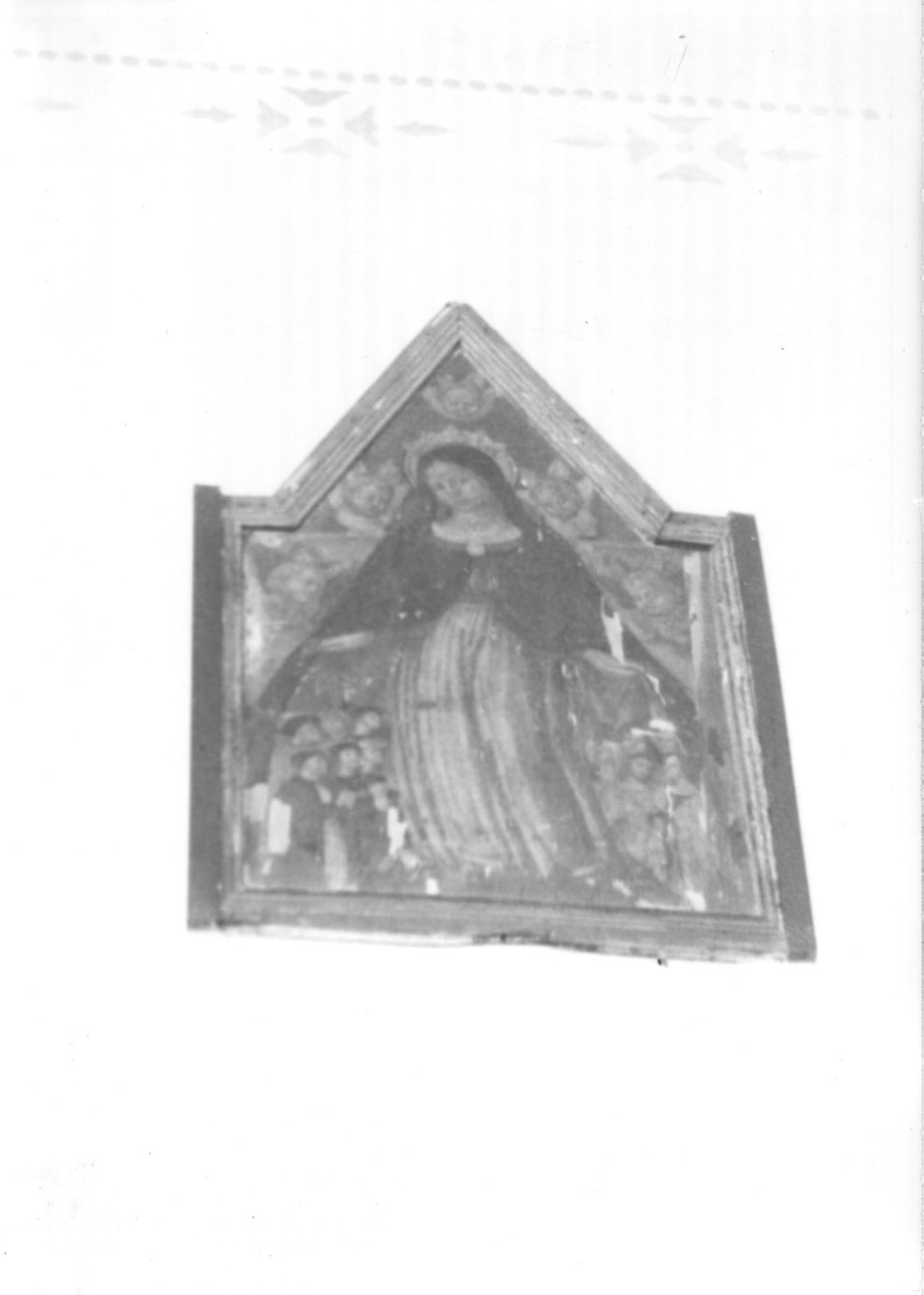Madonna del Soccorso (dipinto, elemento d'insieme) di Melanzio Francesco (maniera) (fine sec. XV)