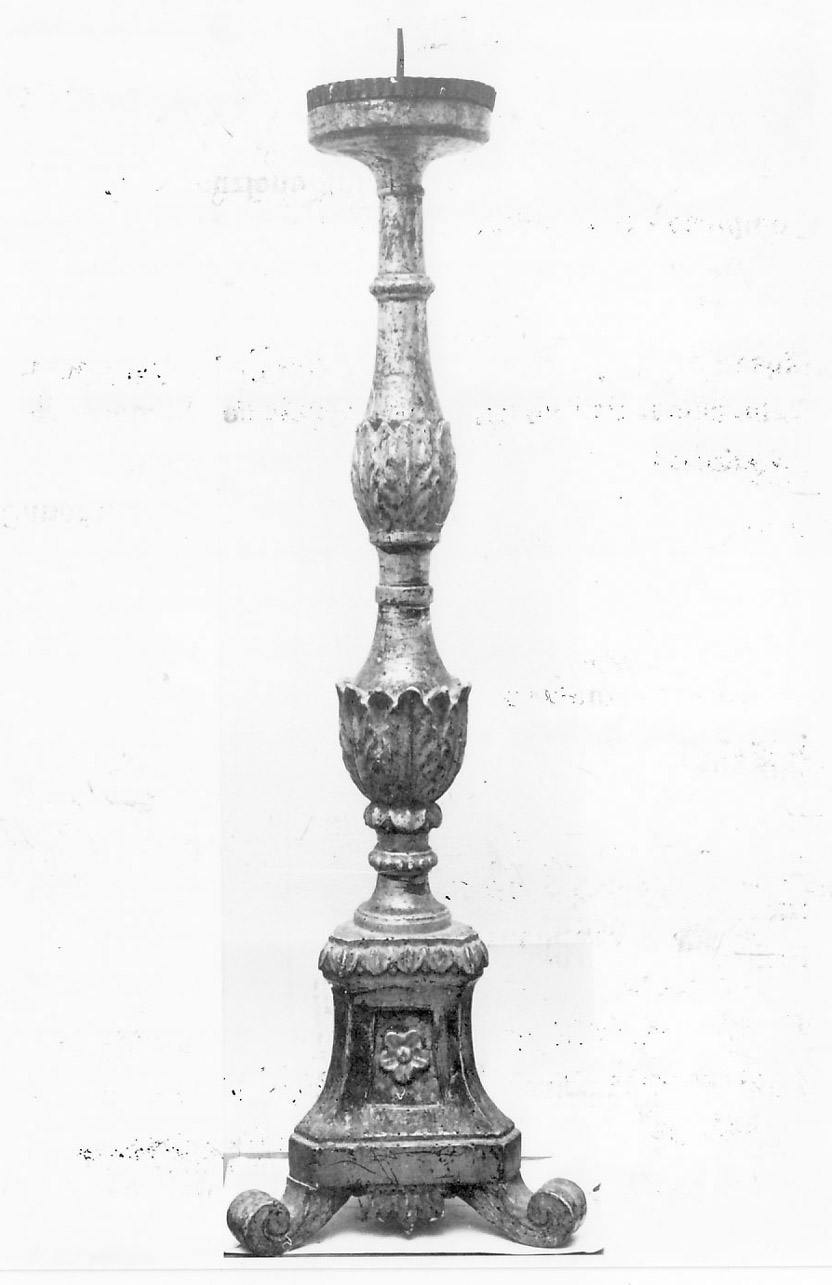 candeliere d'altare - bottega Italia centrale (prima metà sec. XIX)