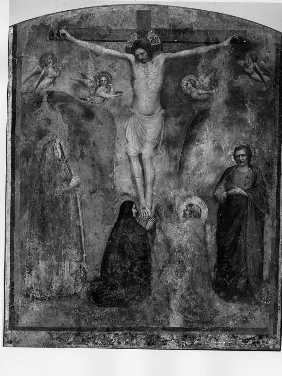 crocifissione (dipinto, opera isolata) di Capanna Puccio (attribuito) (prima metà sec. XIV)
