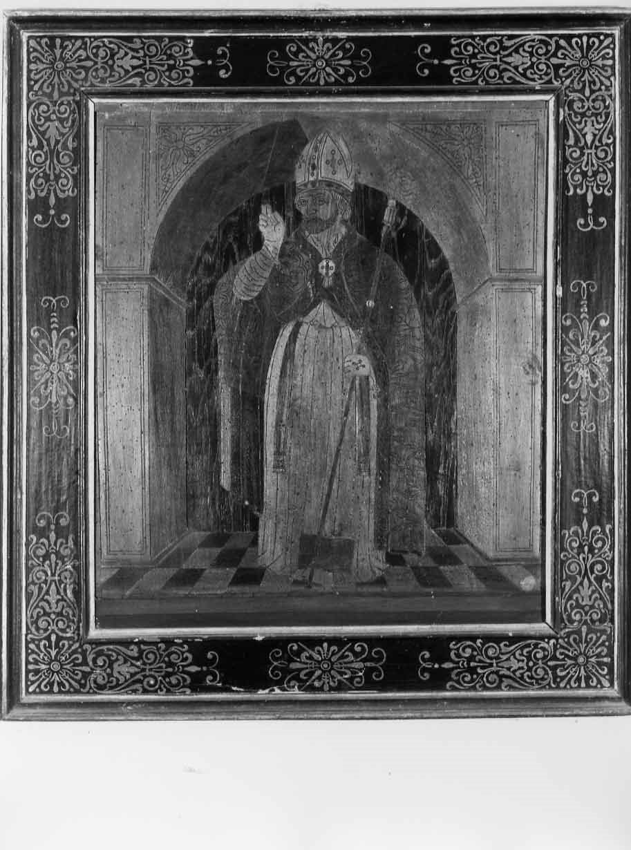 Santo vescovo (dipinto, opera isolata) - ambito umbro (sec. XV)