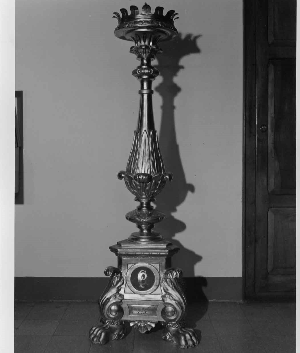 candelabro, serie - bottega italiana (sec. XVIII)