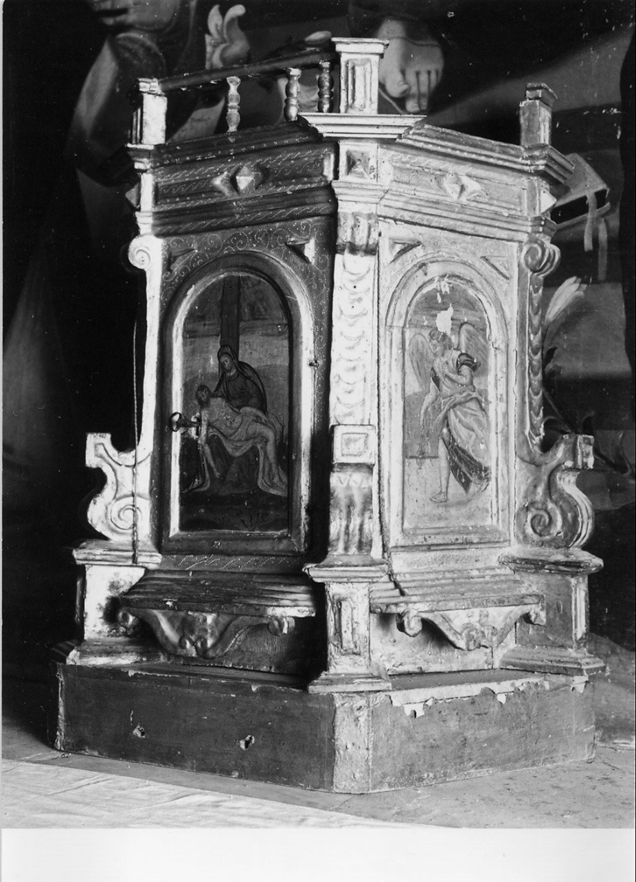 tabernacolo - a tempietto, opera isolata - bottega Italia centrale (prima metà sec. XVII)