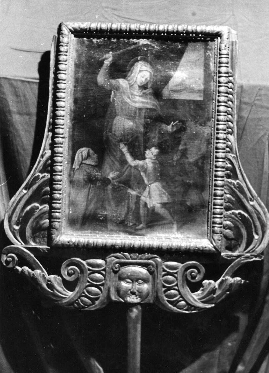Madonna del Soccorso (stendardo processionale, opera isolata) - ambito Italia centrale (sec. XVII)