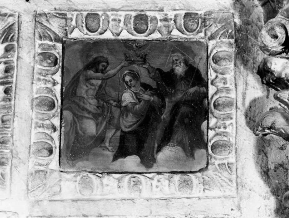 incoronazione di Maria Vergine (dipinto, elemento d'insieme) - ambito Italia centrale (fine sec. XVI)