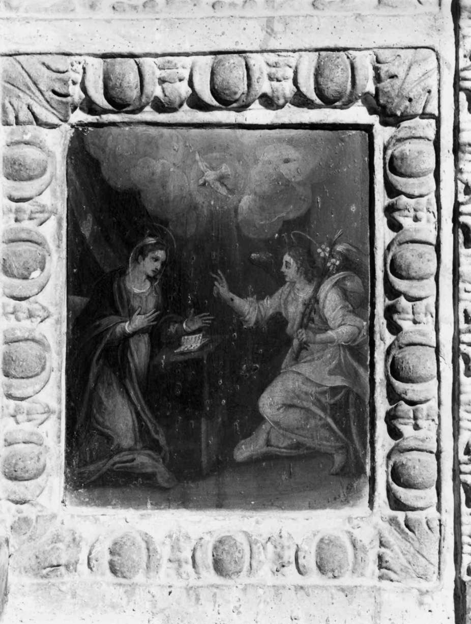 Annunciazione (dipinto, elemento d'insieme) - ambito Italia centrale (fine sec. XVI)