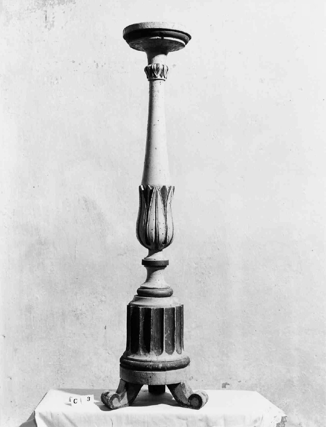 candeliere d'altare, opera isolata - bottega umbra (sec. XIX)