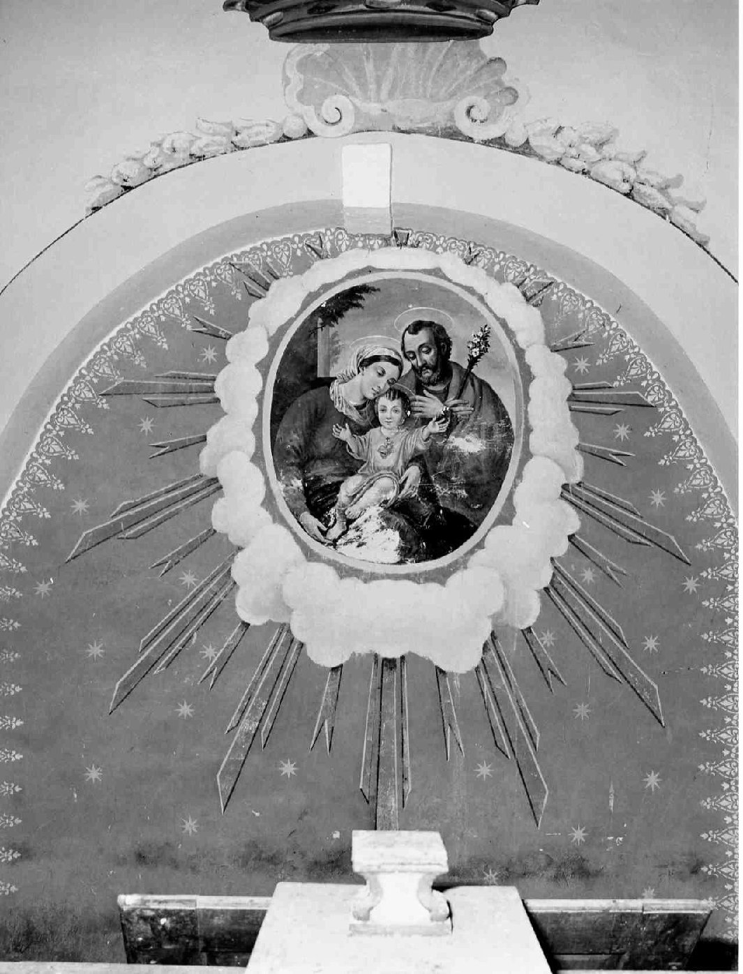 Madonna con Bambino e altri personaggi (dipinto, opera isolata) - ambito umbro (fine sec. XIX)