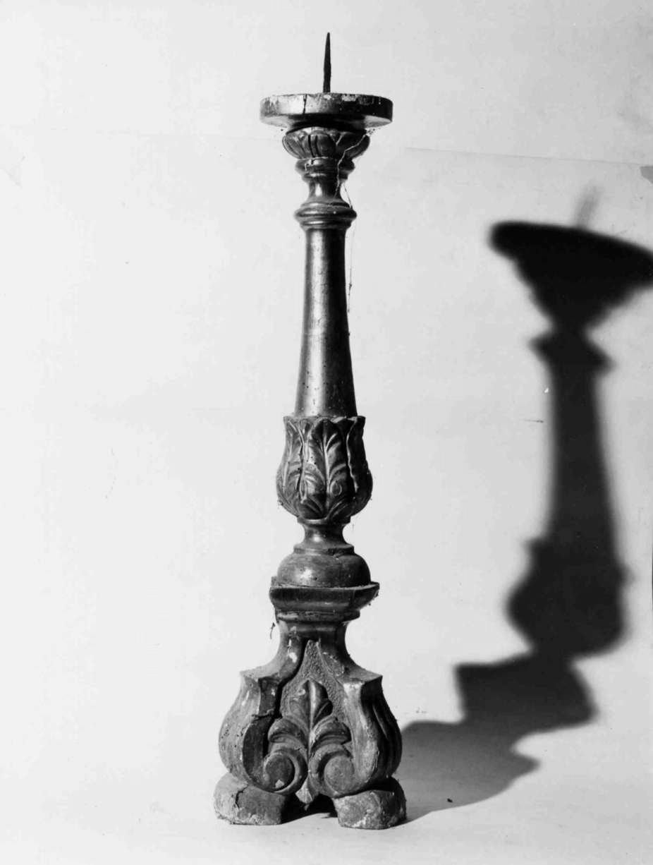 candelabro, opera isolata - bottega umbra (fine/inizio secc. XIX/ XX)