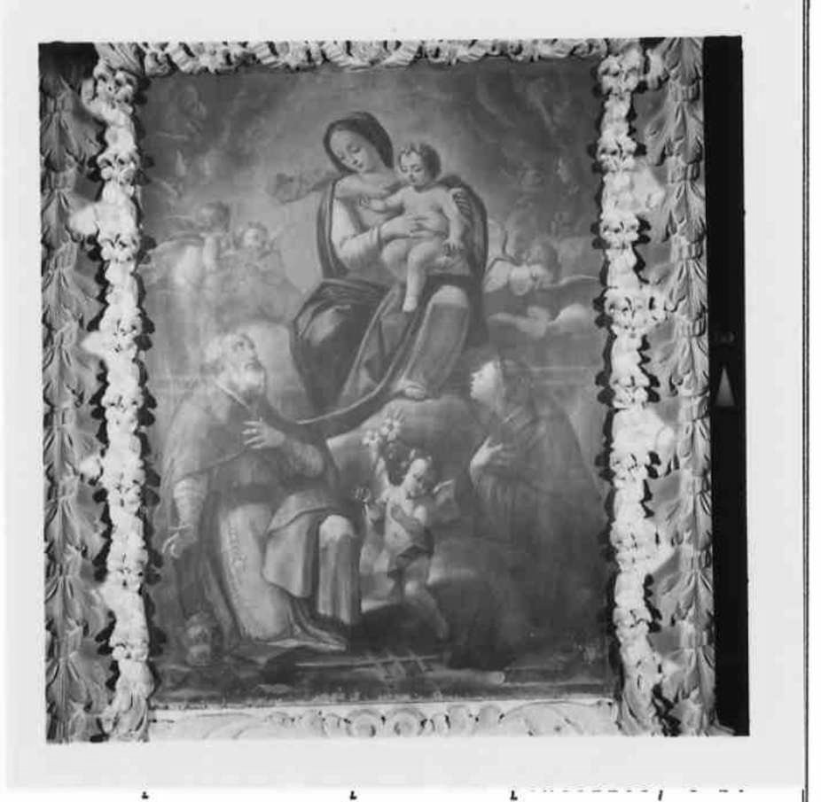 Madonna con Bambino e i Santi Silvestro e Antonio da Padova, Madonna con Bambino e Santi (dipinto, complesso decorativo) - ambito umbro (sec. XVIII)