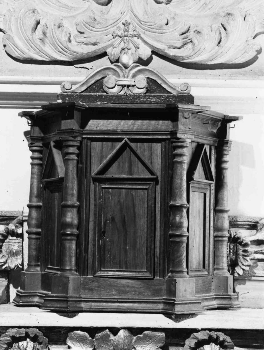 tabernacolo - a frontale architettonico, complesso decorativo - bottega umbra (sec. XIX)