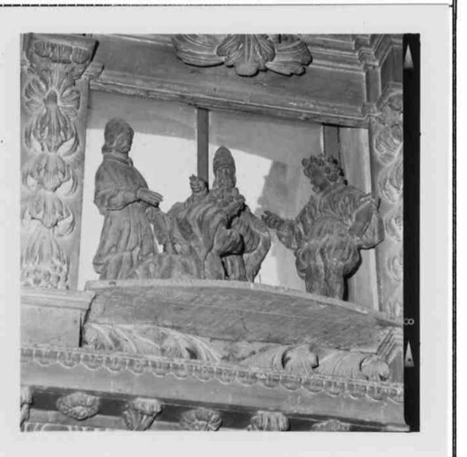 scena della vita di S. Silvestro, San Silvestro (statua, complesso decorativo) - bottega umbra (sec. XVIII)
