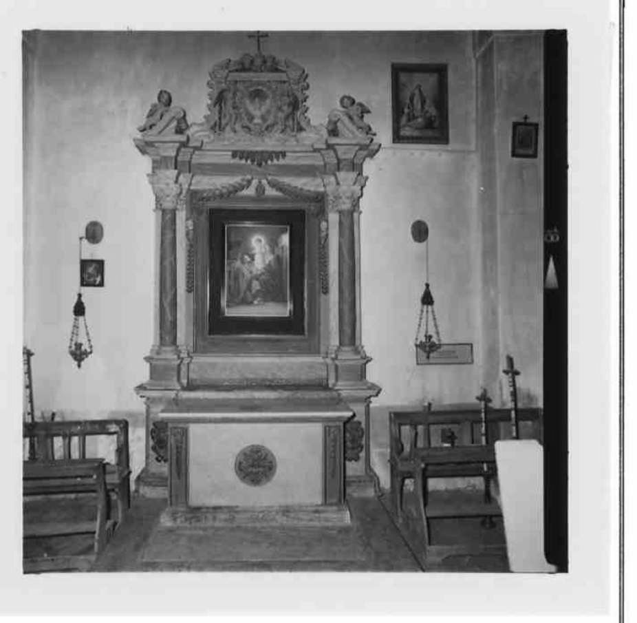 mostra d'altare, complesso decorativo - bottega umbra (secc. XVIII/ XIX)