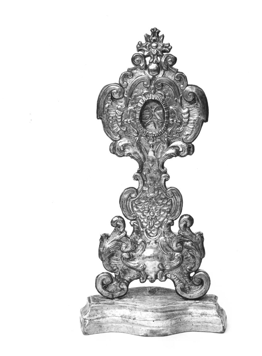 reliquiario - a ostensorio, serie - bottega italiana (sec. XVIII)