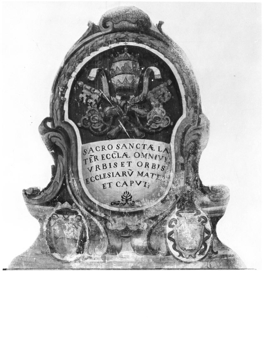 stemma (decorazione pittorica) - ambito italiano (sec. XVIII)