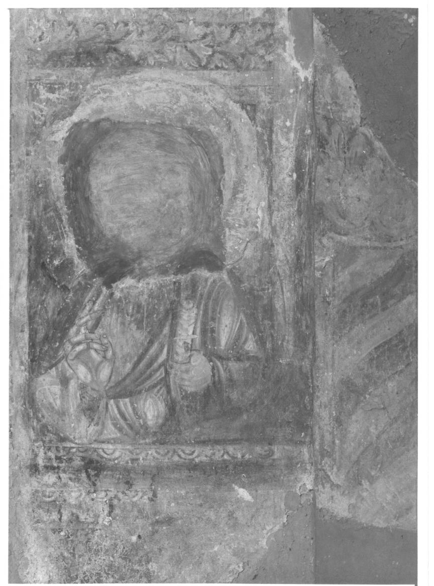 busto di Santo (dipinto, elemento d'insieme) - ambito umbro-laziale (fine sec. XII)