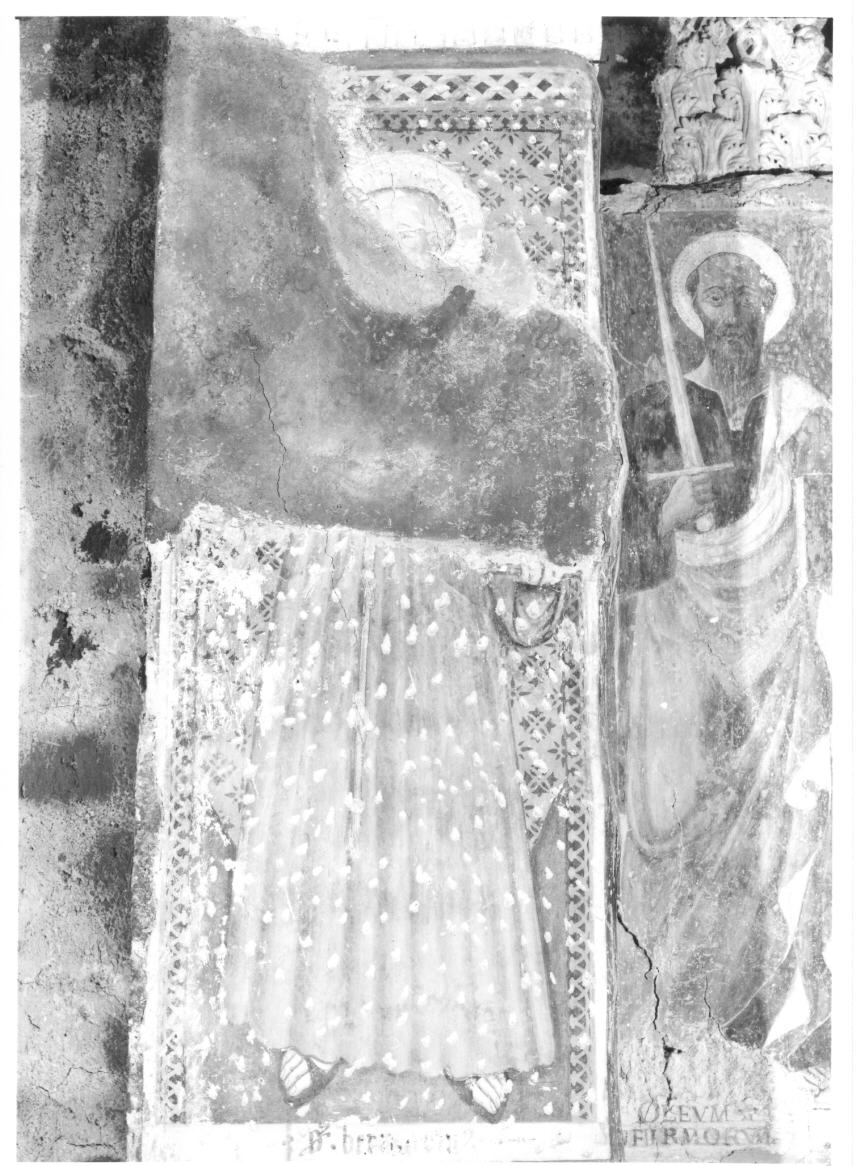 San Bernardino da Siena (dipinto, frammento) - ambito umbro (prima metà sec. XV)
