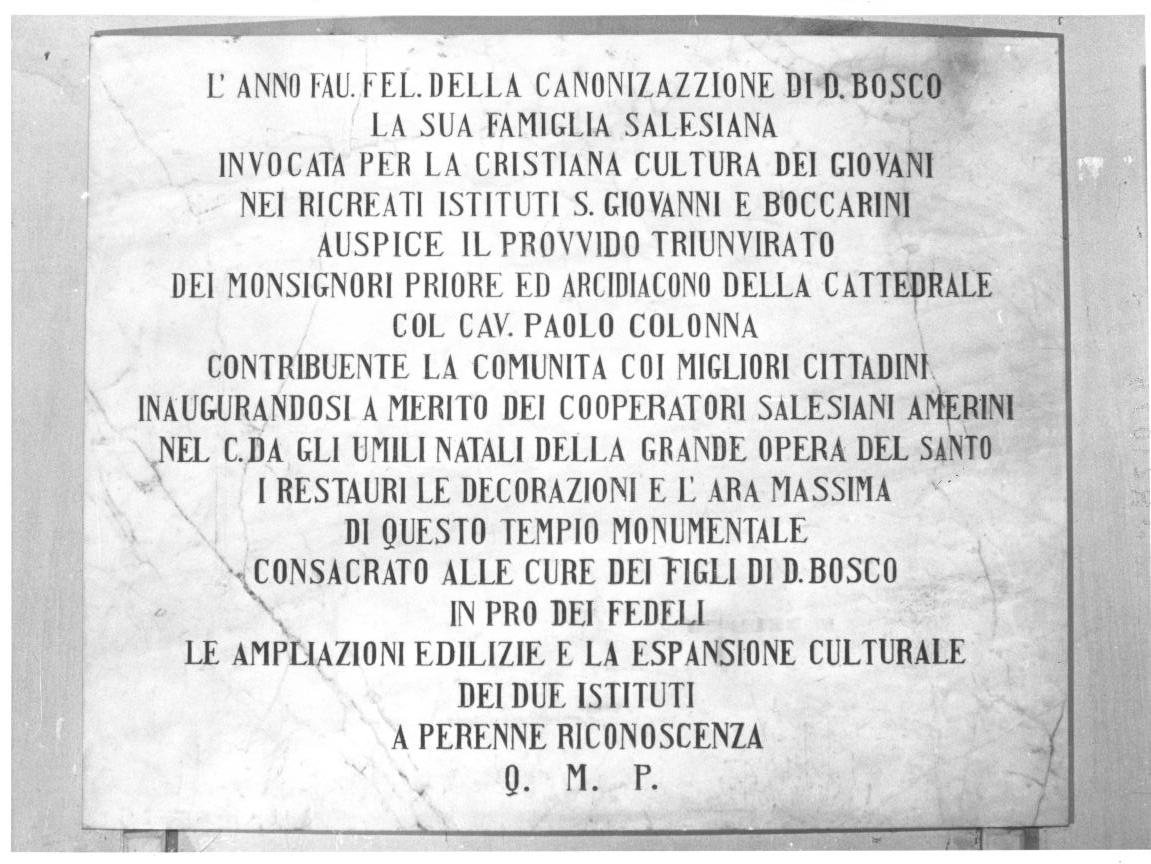 lapide - bottega italiana (sec. XX)