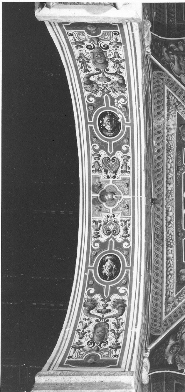 motivi decorativi (dipinto, elemento d'insieme) di Bandiera Benedetto (attribuito) (fine sec. XVI)