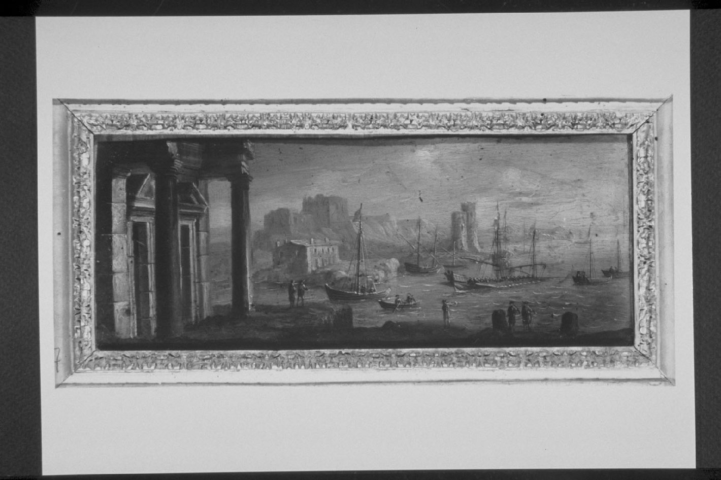 Marina, paesaggio marino (dipinto, opera isolata) - ambito fiammingo (sec. XVII, sec. XVIII)